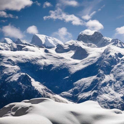 Swiss Alps Made of Cheese: Photo-realistic