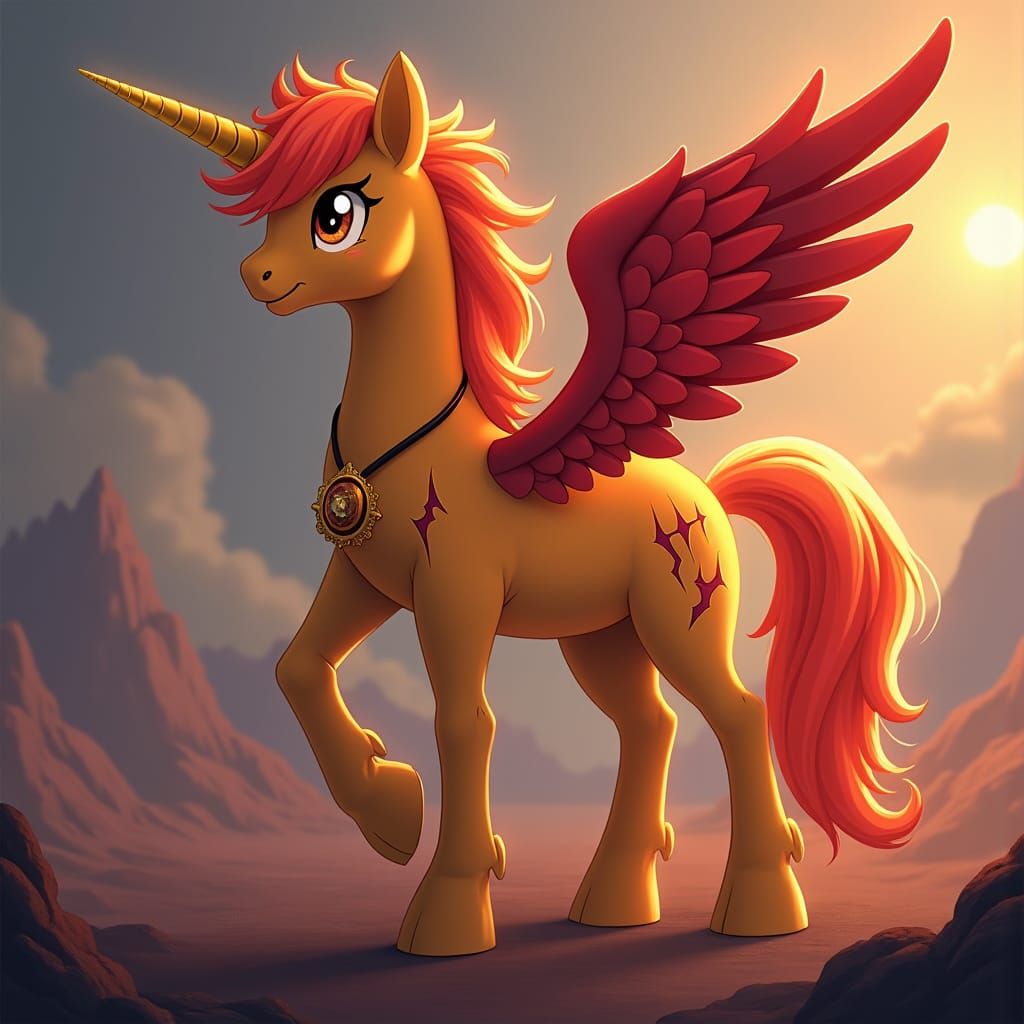 Majestic Alicorn Timeslash in My Little Pony Style