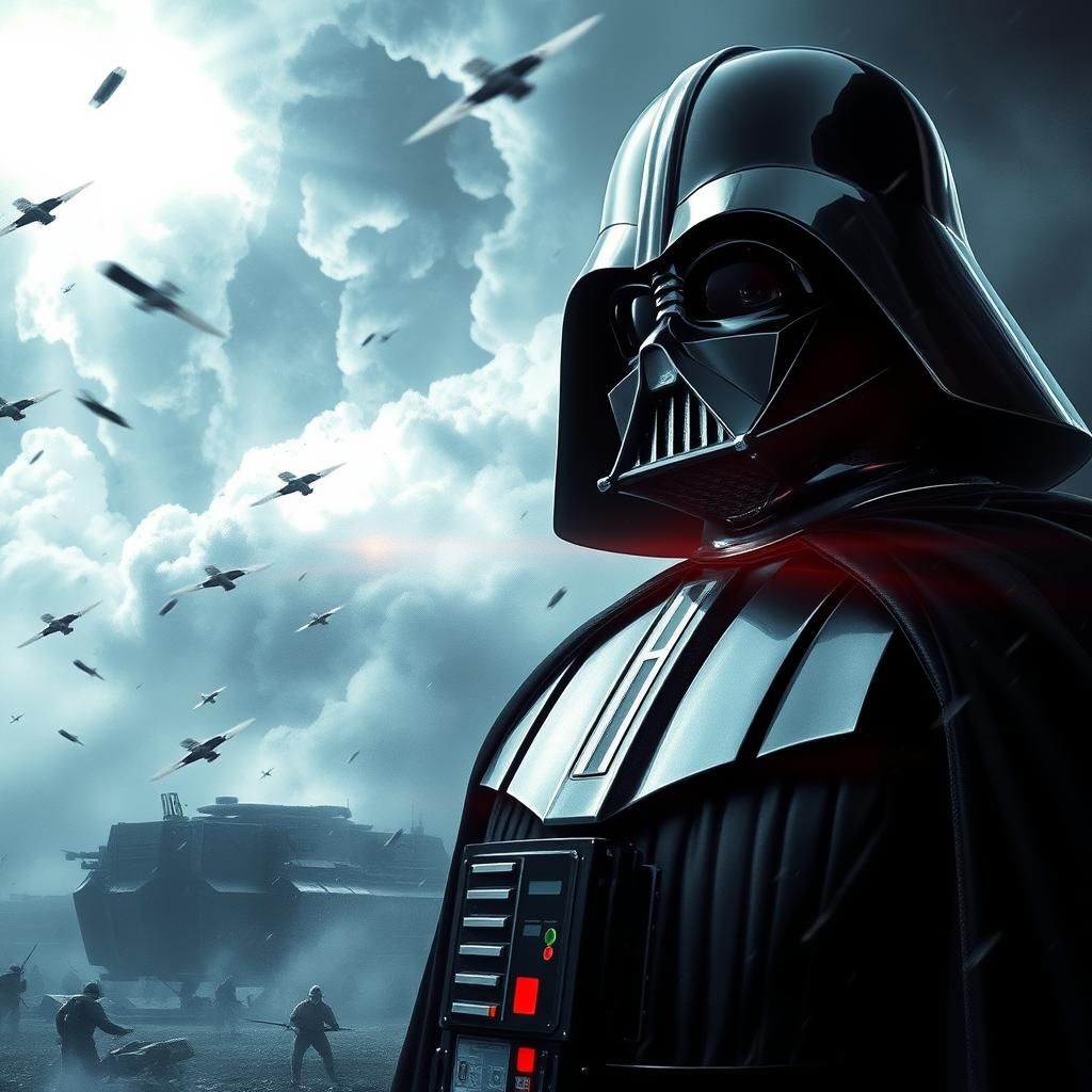 Darth Vader Sci-Fi Movie Poster Art