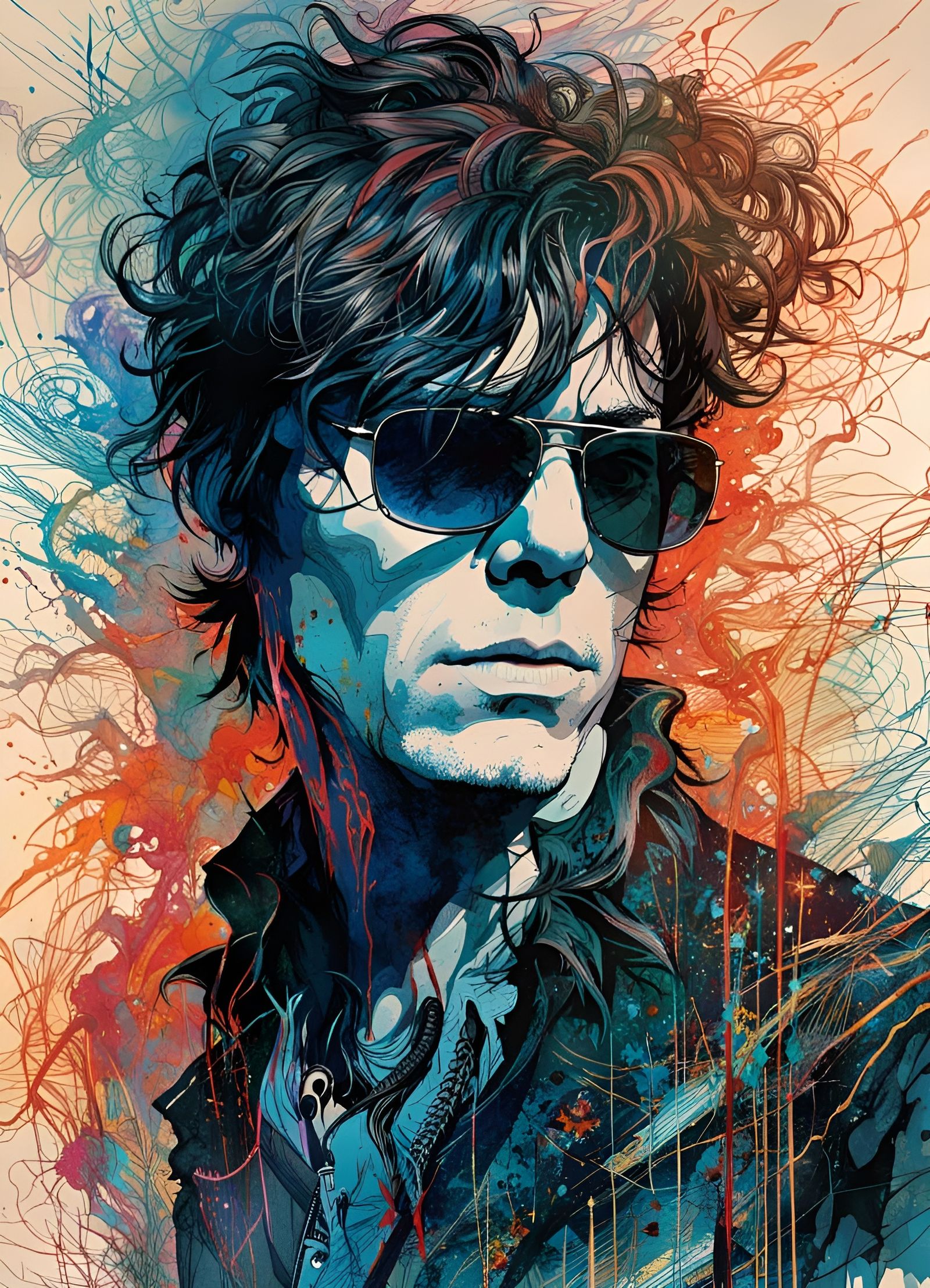 Young Andrew Eldritch, Singer & Founder for the Band "Sisters Of Mercy"