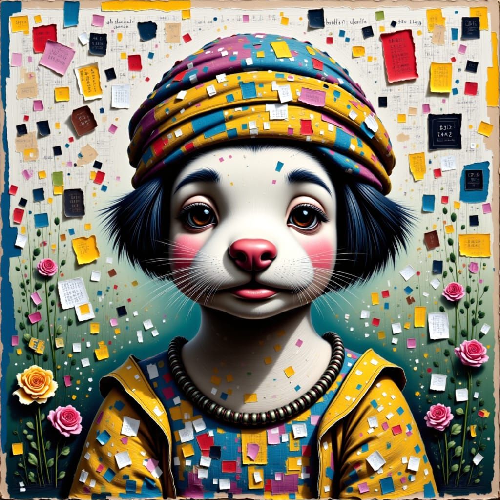 Abstract AI-Generated Image with Surreal Elements