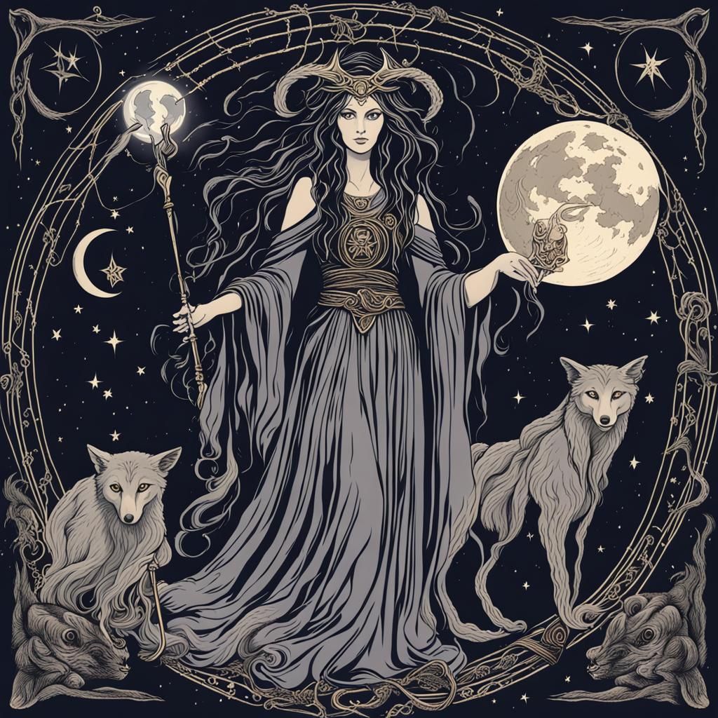 Mystical Hecate: Goddess of Magic and Night