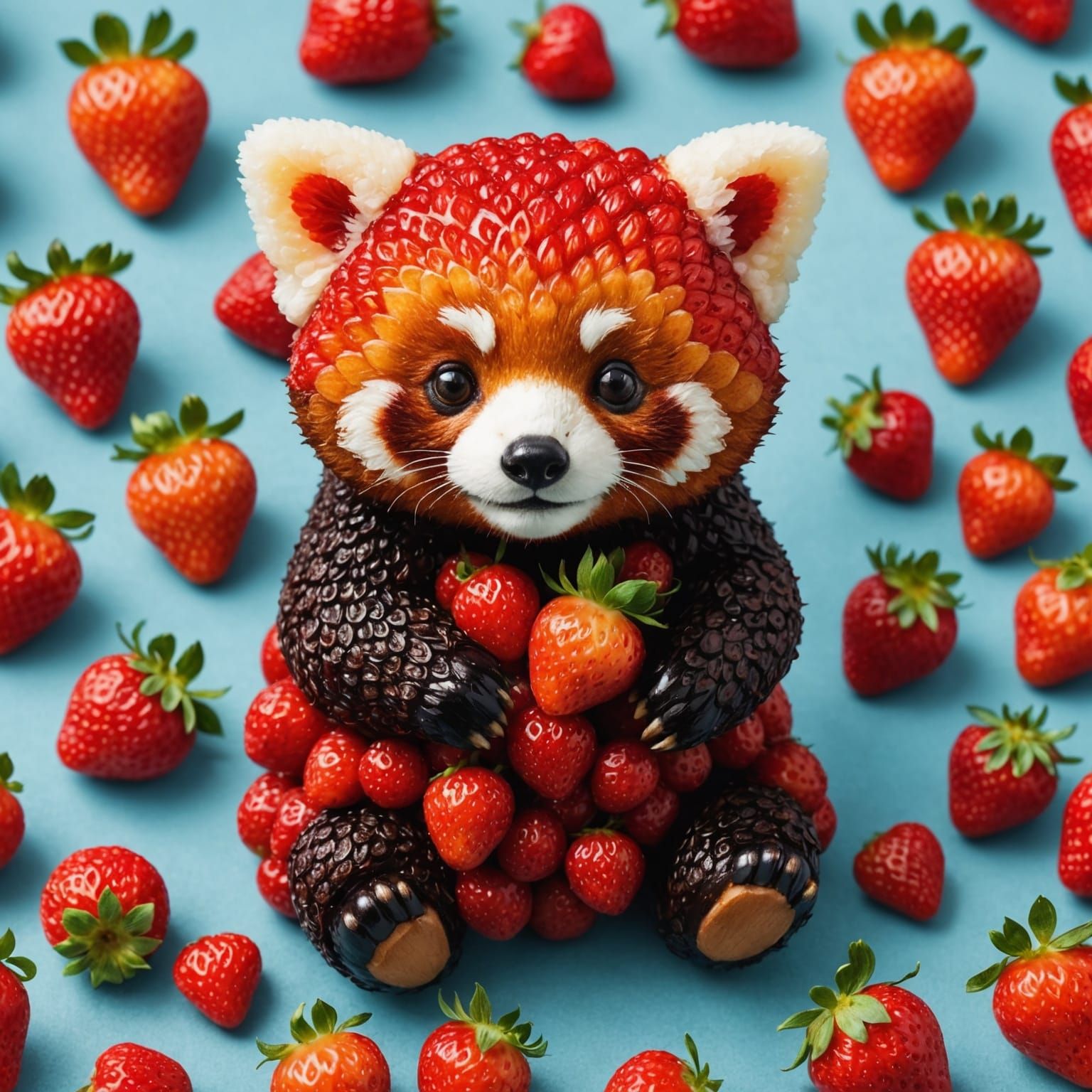 Strawberry Red Panda: A Sweet Creation