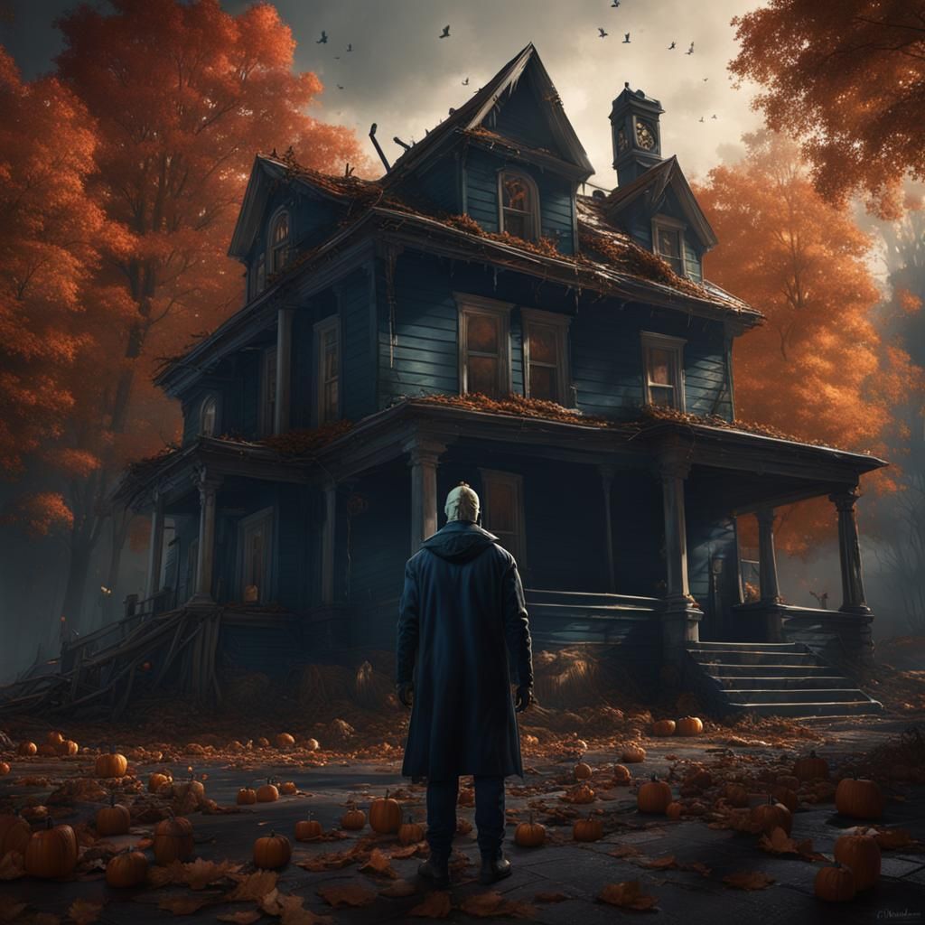 Michael Myers Halloween: Detailed Matte Painting