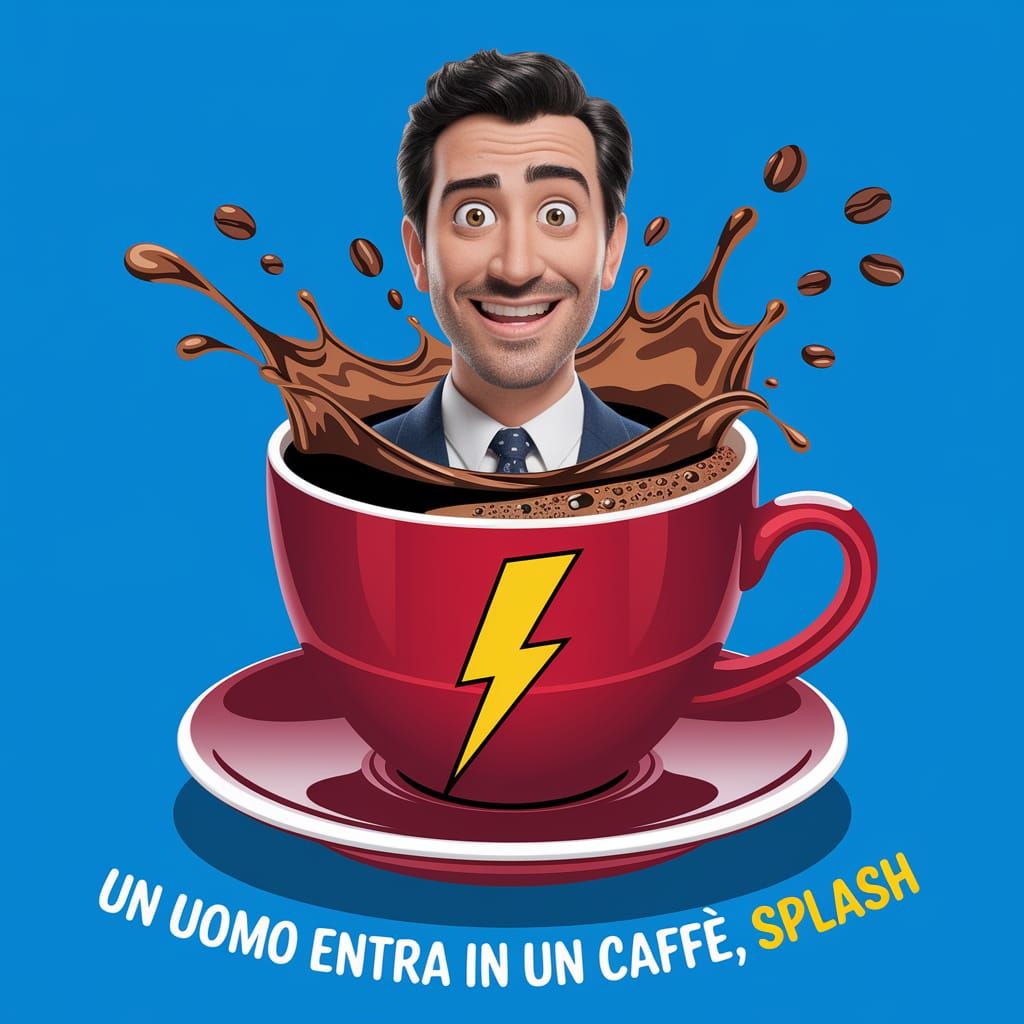 Man Enters Coffee Cup in Hilarious CGI Pixar Animation