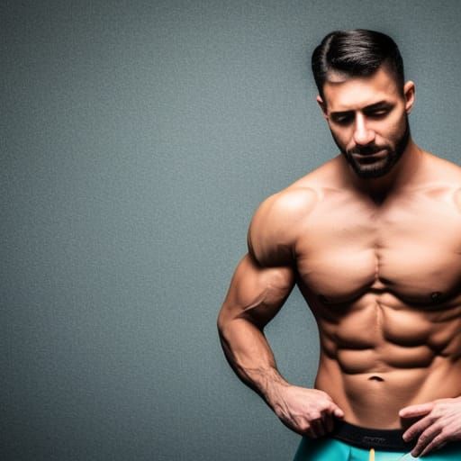 Muscular Man Poses in Underwear: Professional Photography