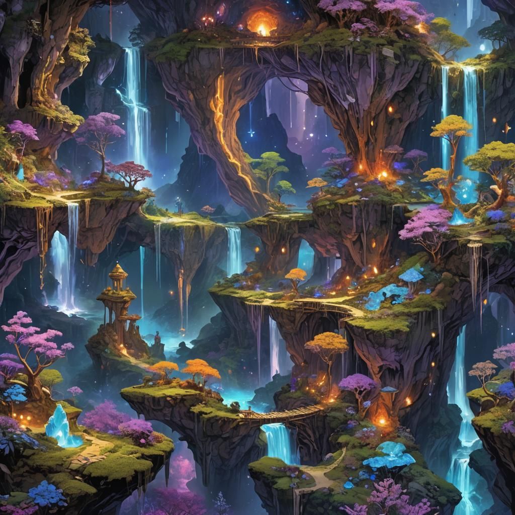Amanus Mountains and Opal Trails: Fantasy Landscape