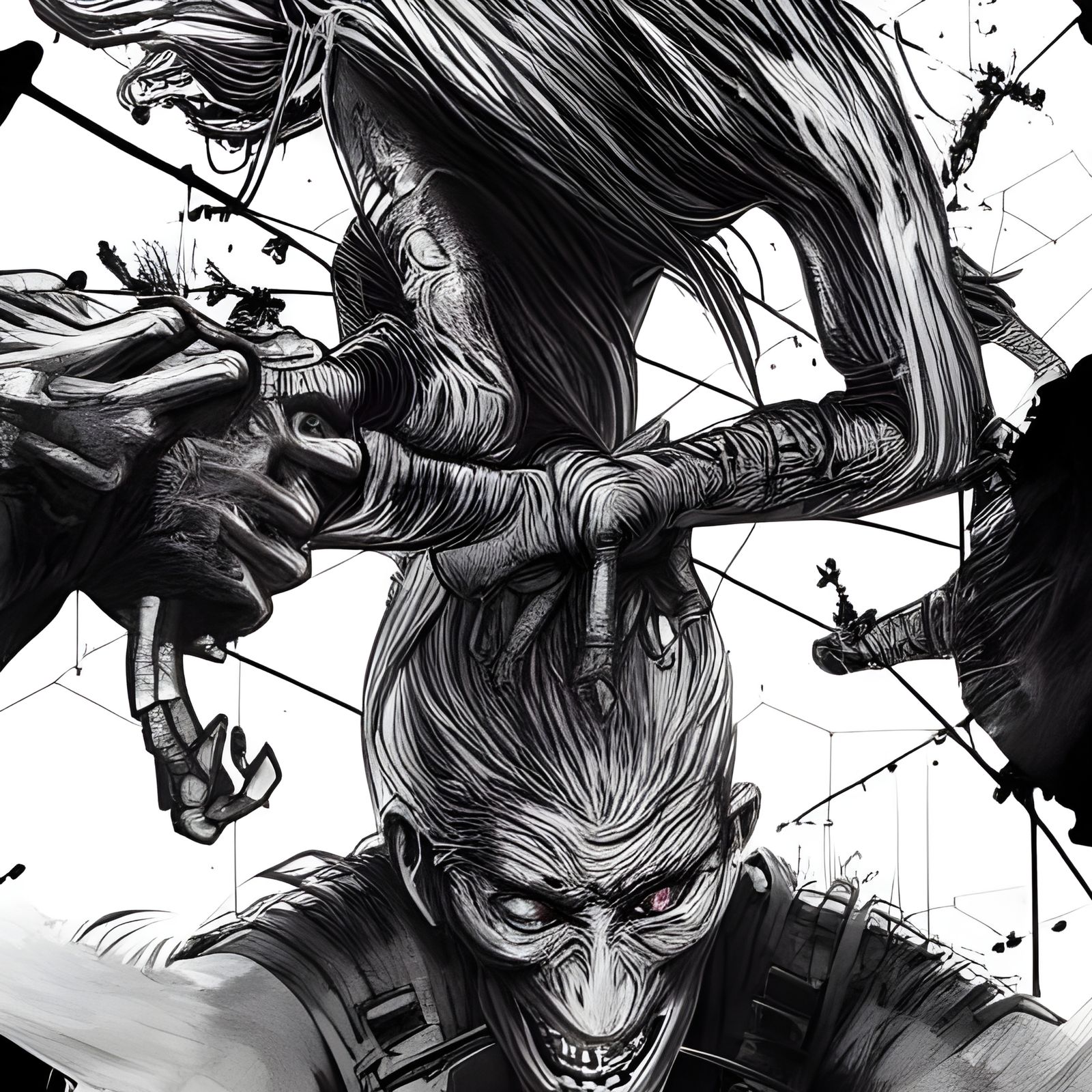 Sinister Horror Breaking Through Nightmare Wall