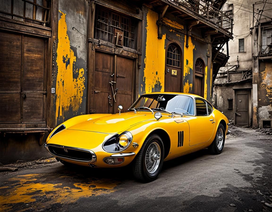 Steampunk Toyota 2000GT in Detailed Digital Art