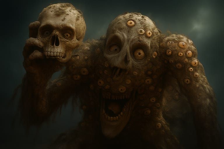 Terrifying Seraphim with Countless Eyes Screams in Fury