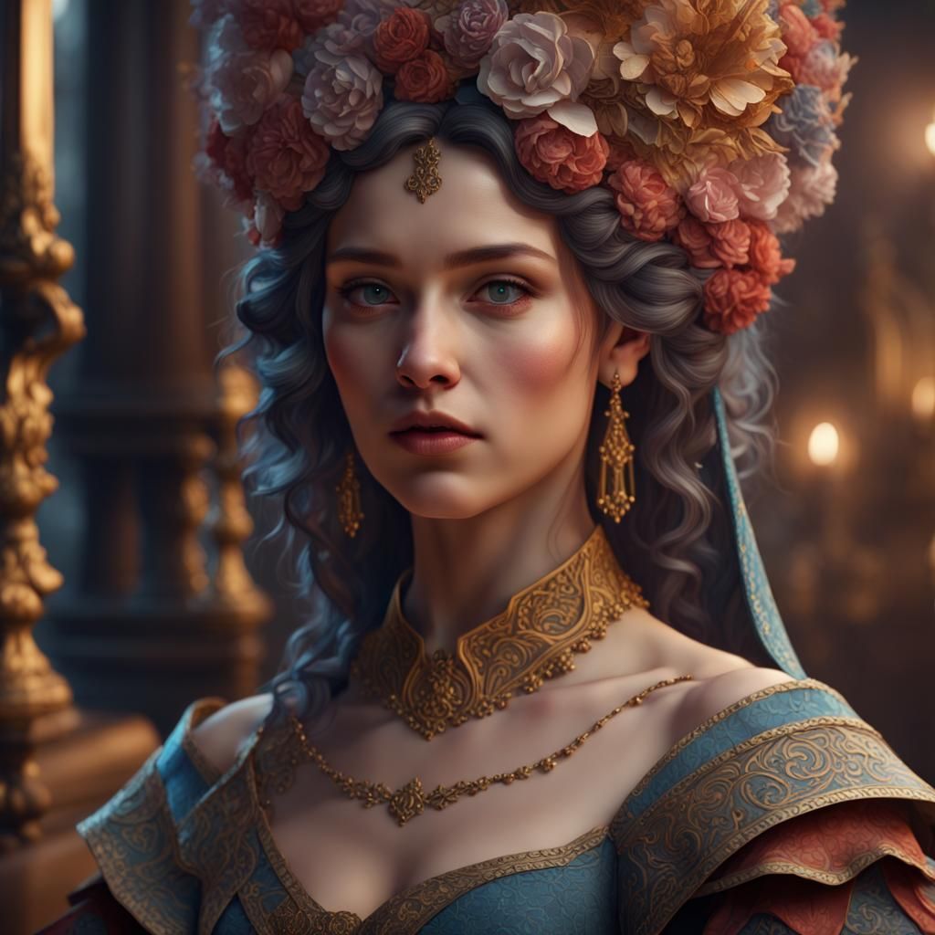 Paper Girl: Detailed Matte Painting in Digital Art