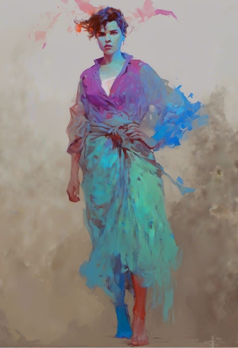 Fantasy Portrait in Artgerm and Mucha Style