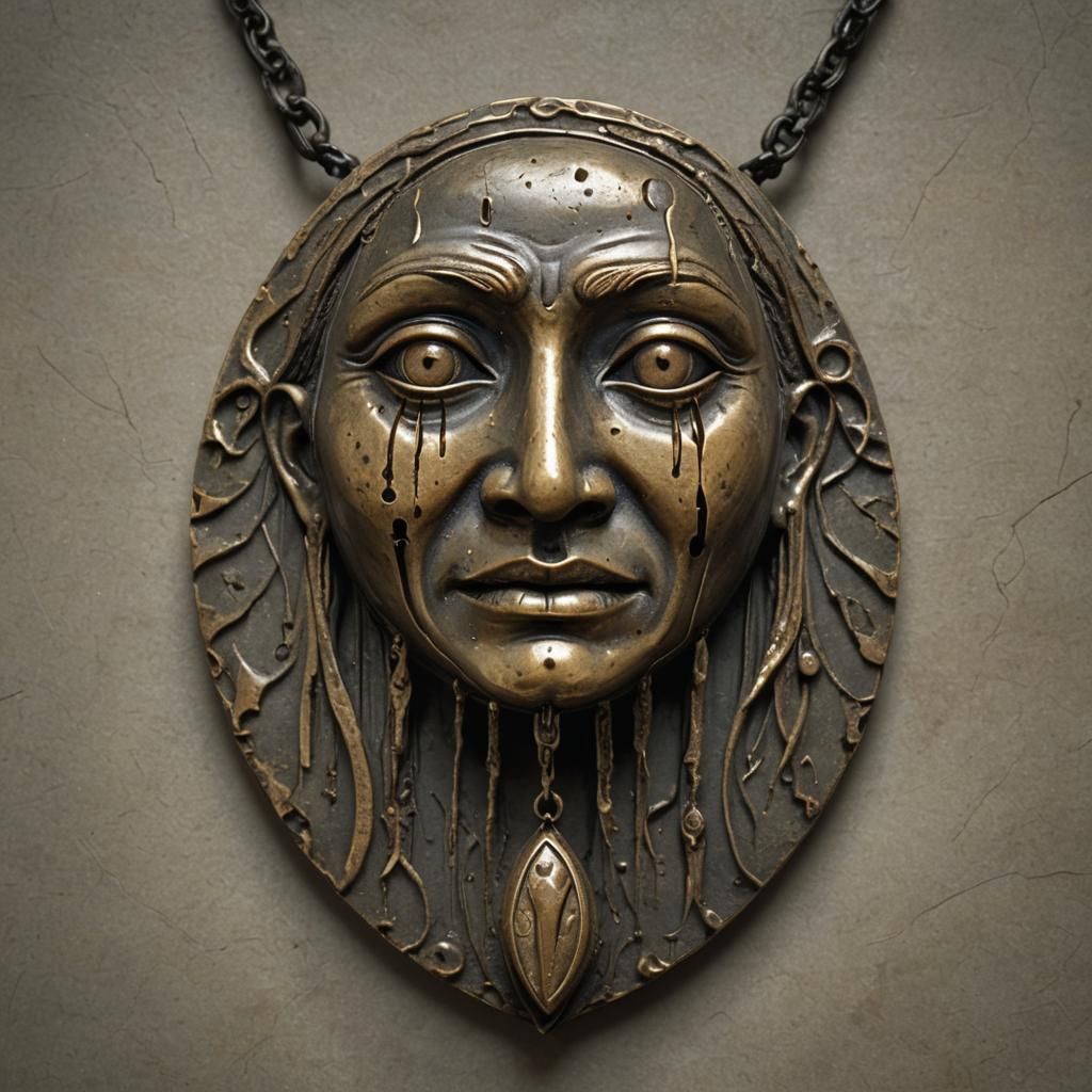 Ancient Amulet Weeping Tears of Blood