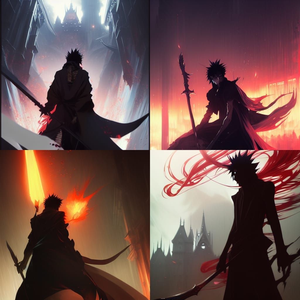 Ichigo Kurosaki: Dark Fantasy Concept Art