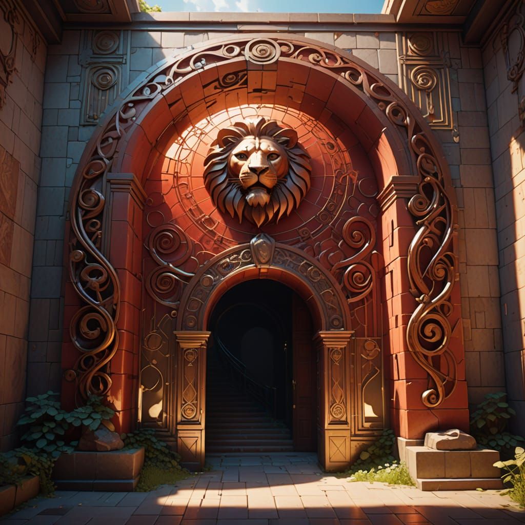 Intricate Lower Spiral Gate Concept Art