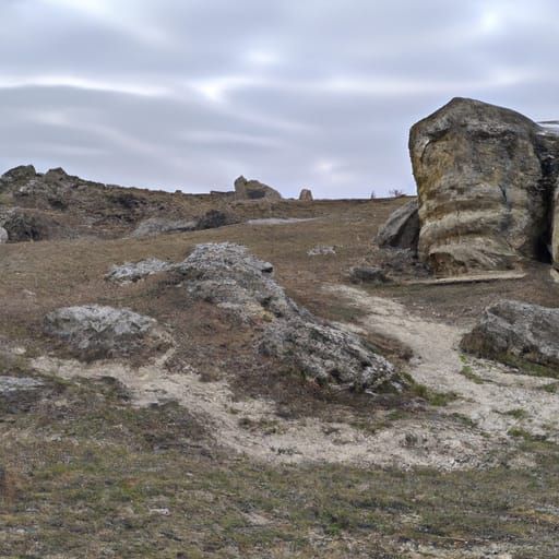Desolate Rocky Wasteland Abandoned Centuries Ago
