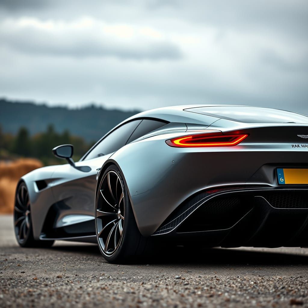 Futuristic Aston Martin DB12 Concept Car