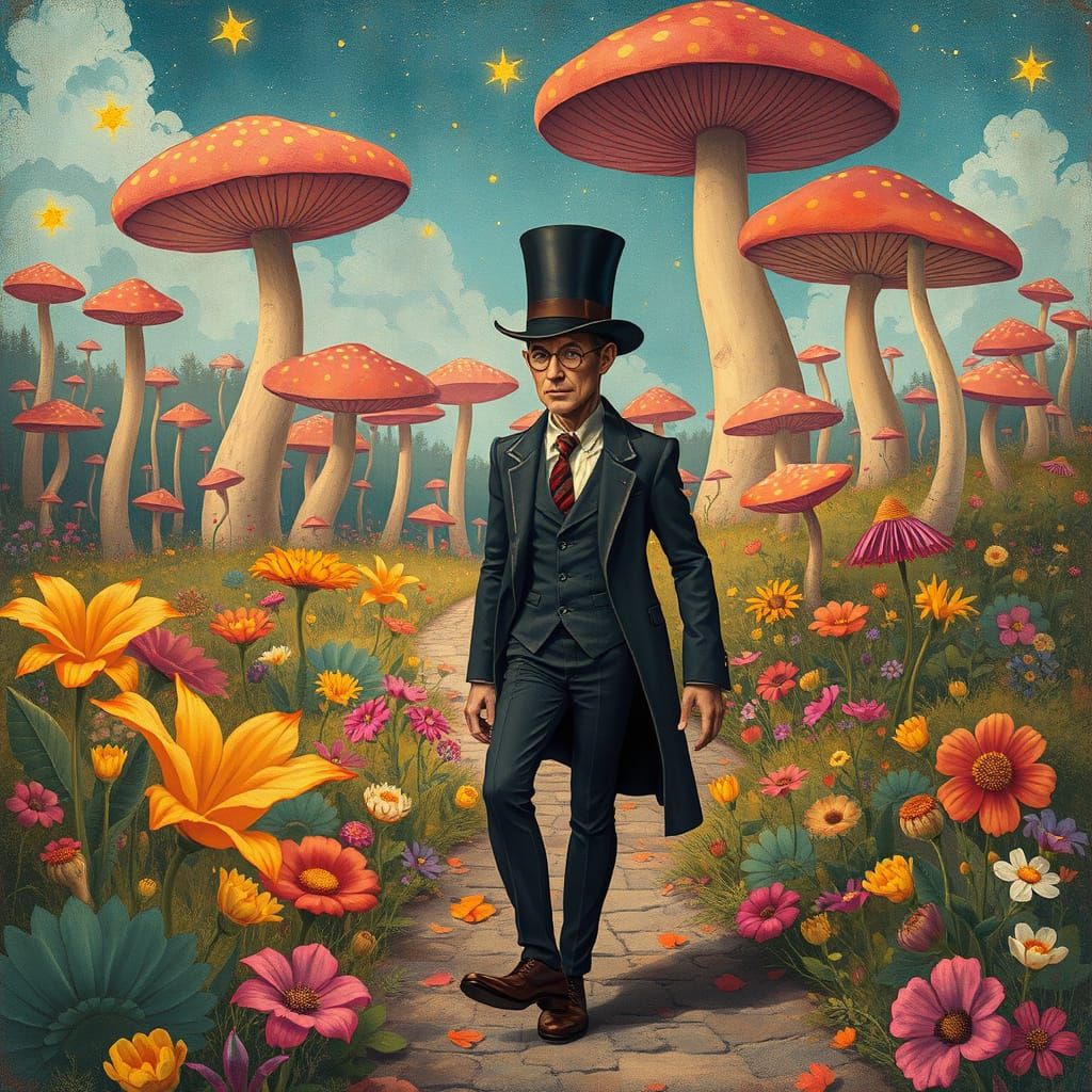 WonderMan in Wonderland, in Ashley Wood Style