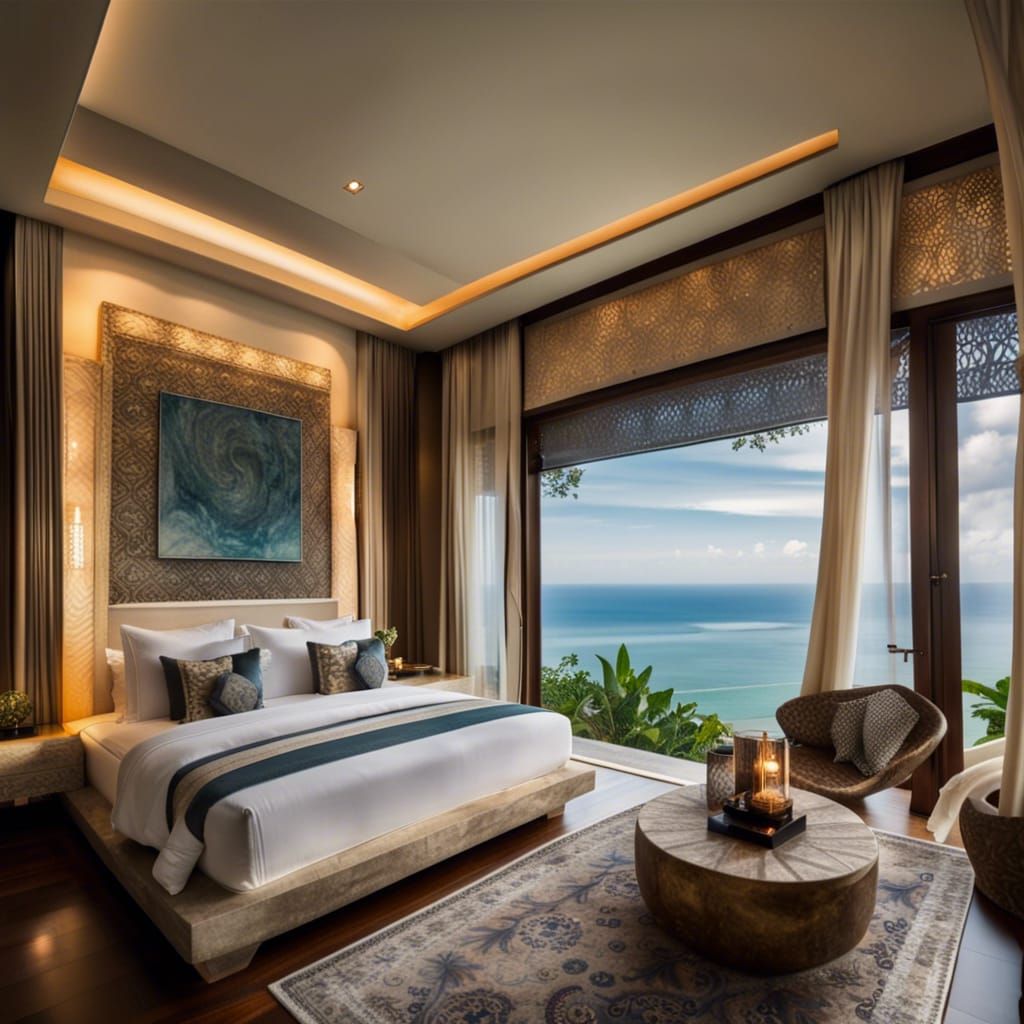 Luxury Bali Bedroom with Sea View