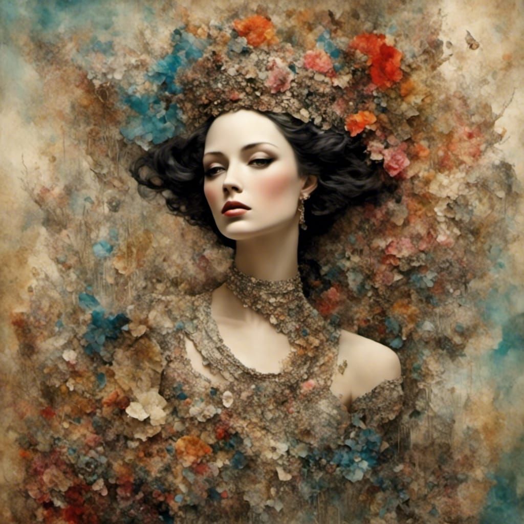 Elegant Digital Portrait with Intricate Details