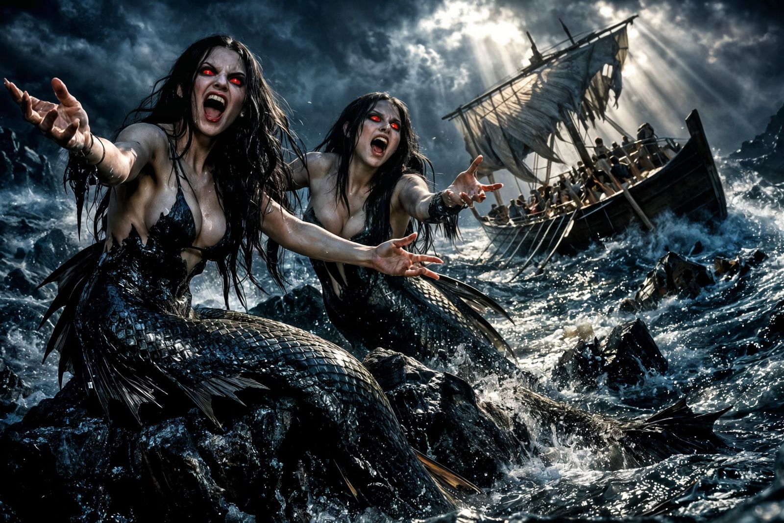 Sirens Luring a Doomed Ship