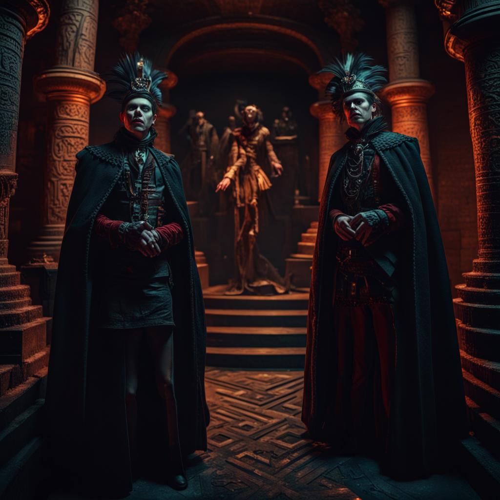 Victorian Vampires in an Aztec Monument