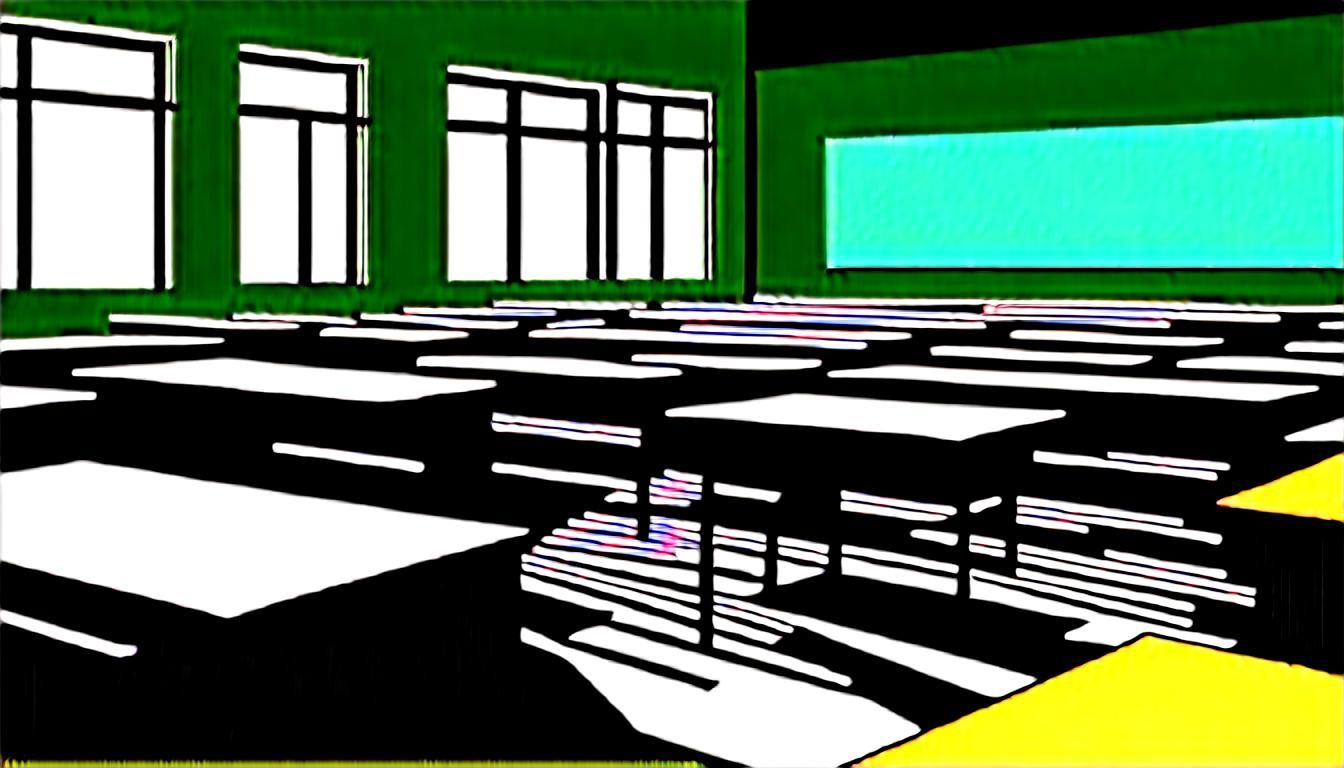 High-School Classroom Amidst a Windstorm