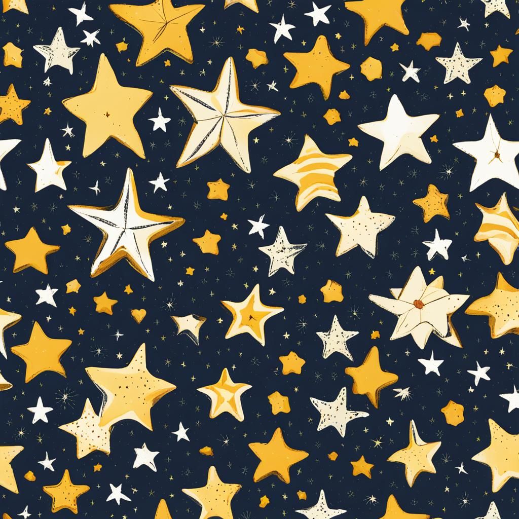 Farmers Admiring Stars in the Night Sky