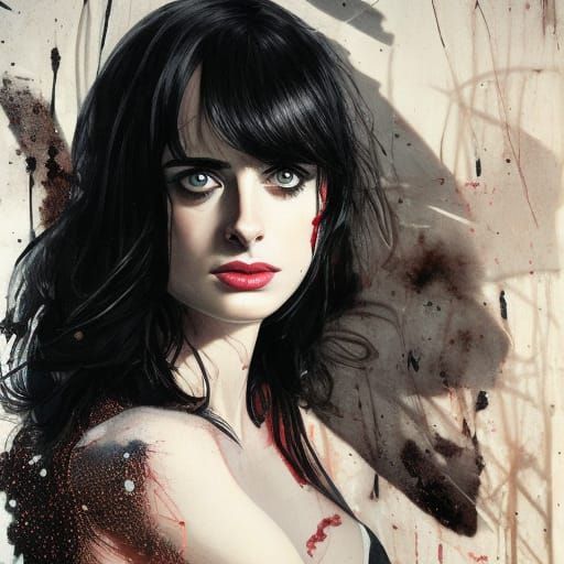 Detailed Portrait of a Young Woman