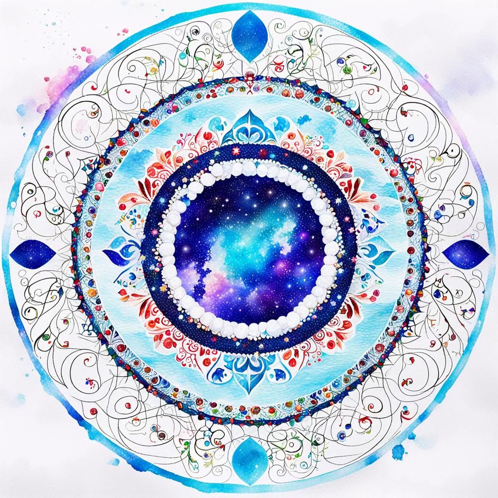 Abstract Digital Art Created from Emojis