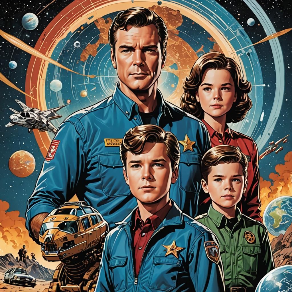 Six Million Dollar Man and Young Sheldon Comic Art