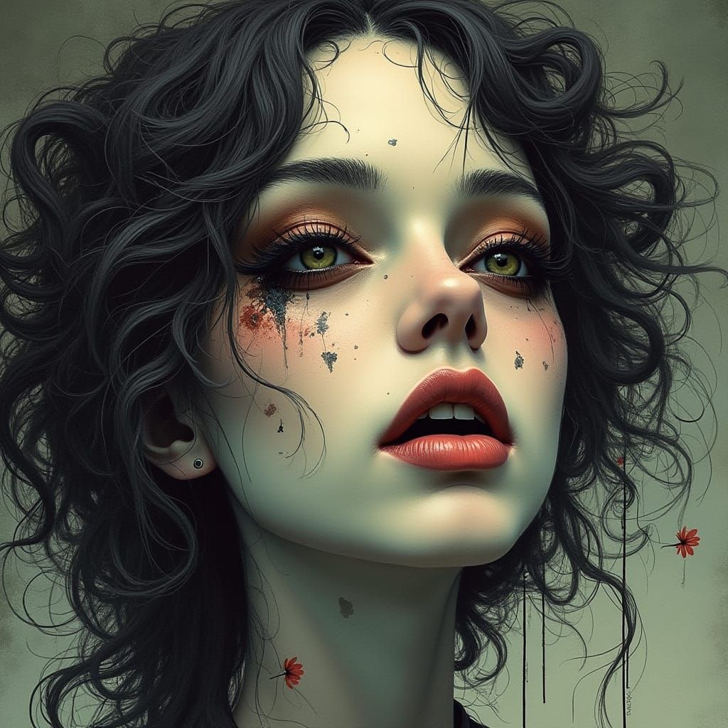 Sinister Dreamscape Echoes in a Hyperdetailed Artistic Blend