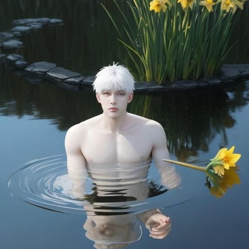 Narcissus and His Reflection in the Water