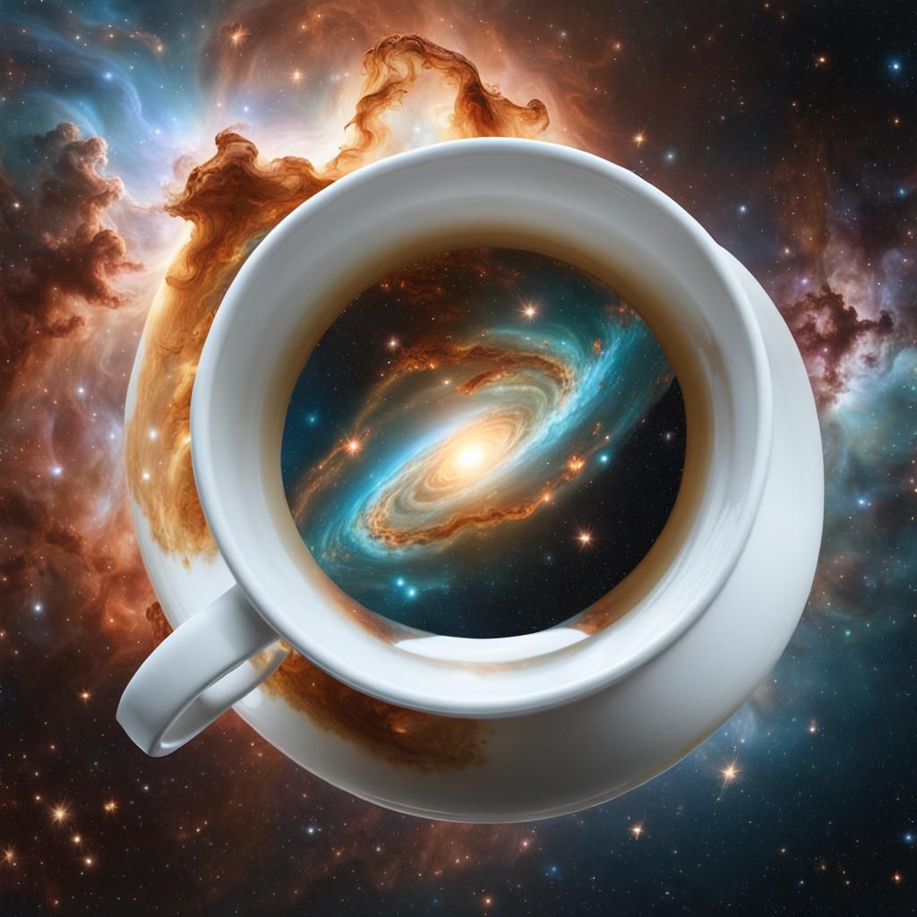 Psychedelic Nebula Cluster in Photorealistic Style