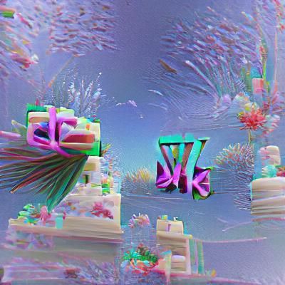 Detailed 8K 3D Rendering of a Dandelion Wish