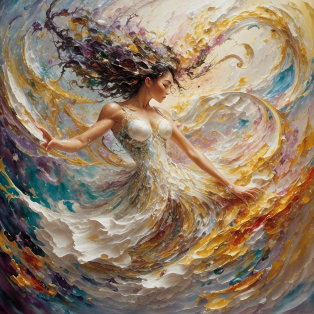 Abstract Space-Time Bending with Infinite Dimensions