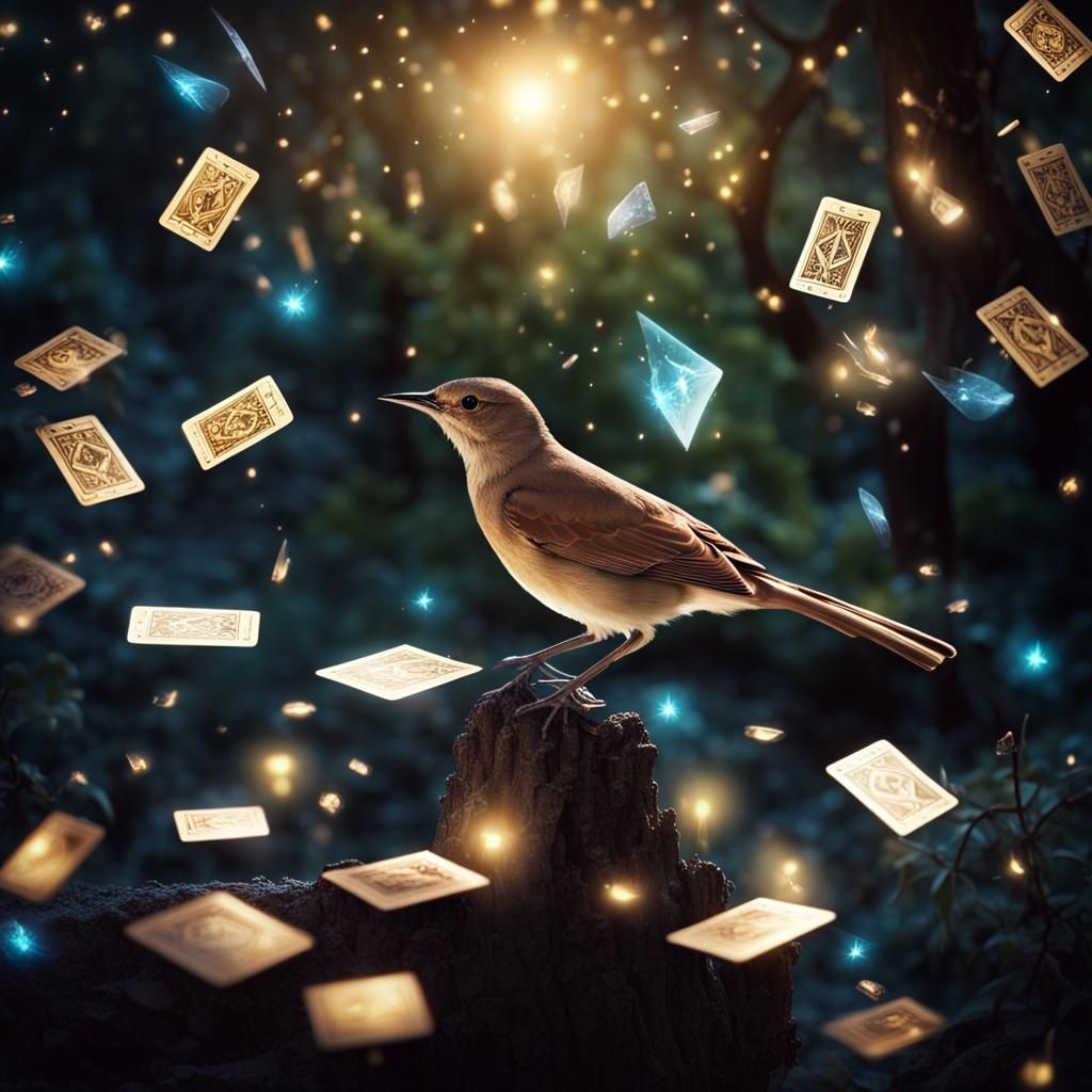 Nightingale and Tarot card