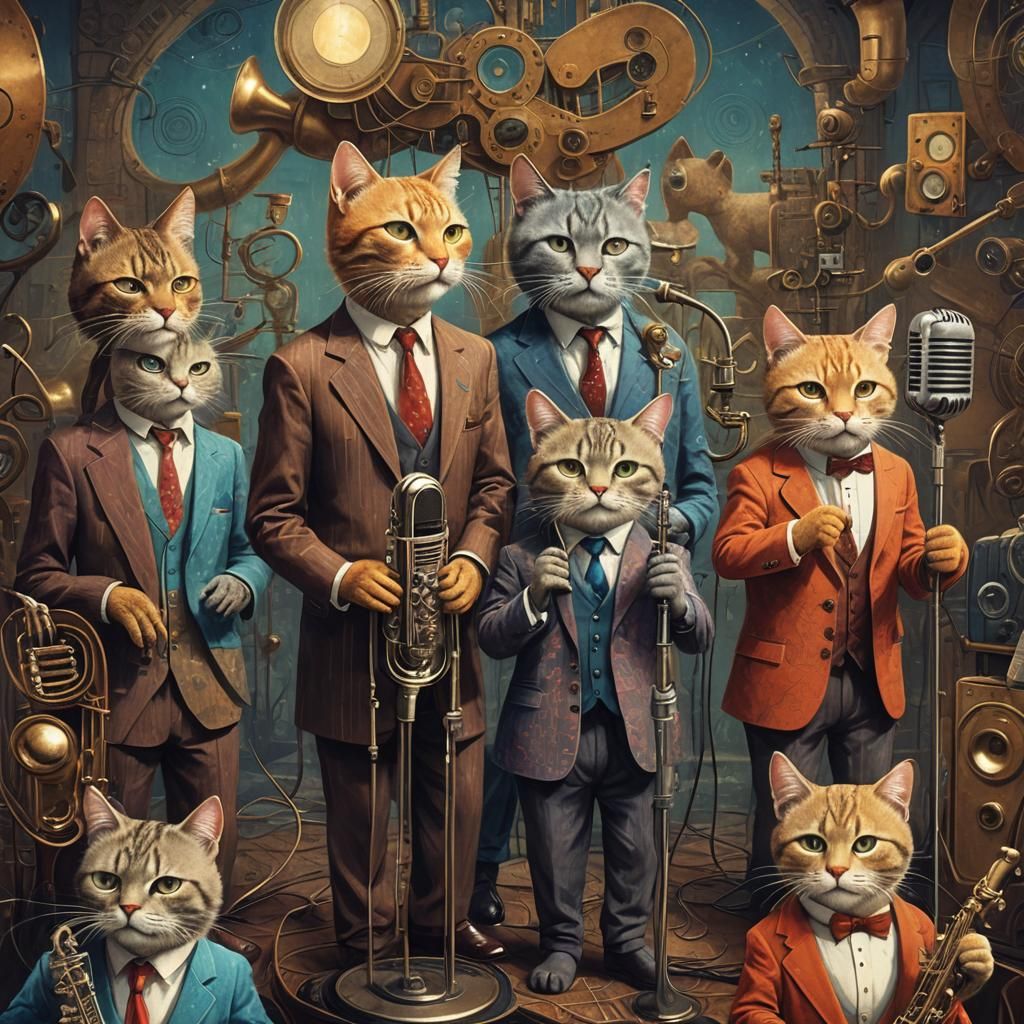Jazz Cats Band Performing in Fantasy Style
