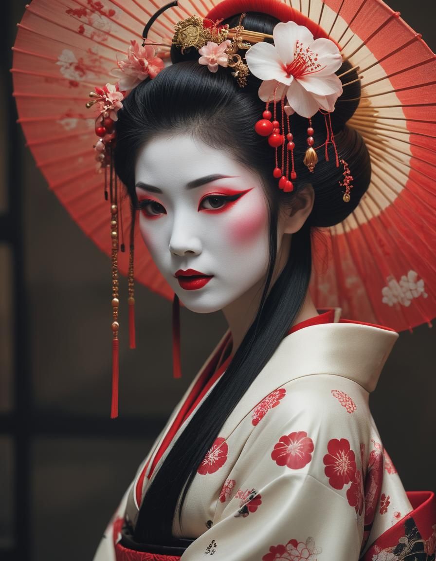 Otherworldly Geisha Generated by AI