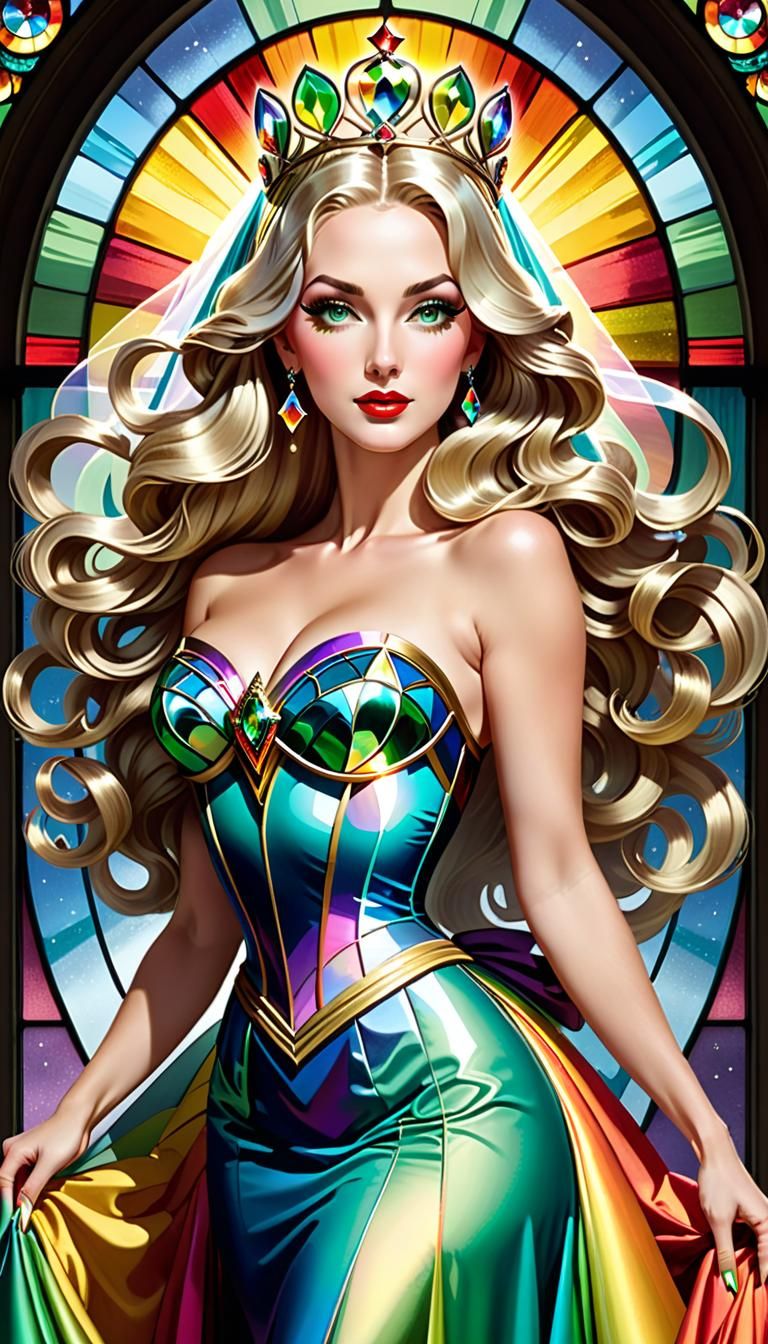 Iris, Rainbow Goddess (Pin-Up style)
