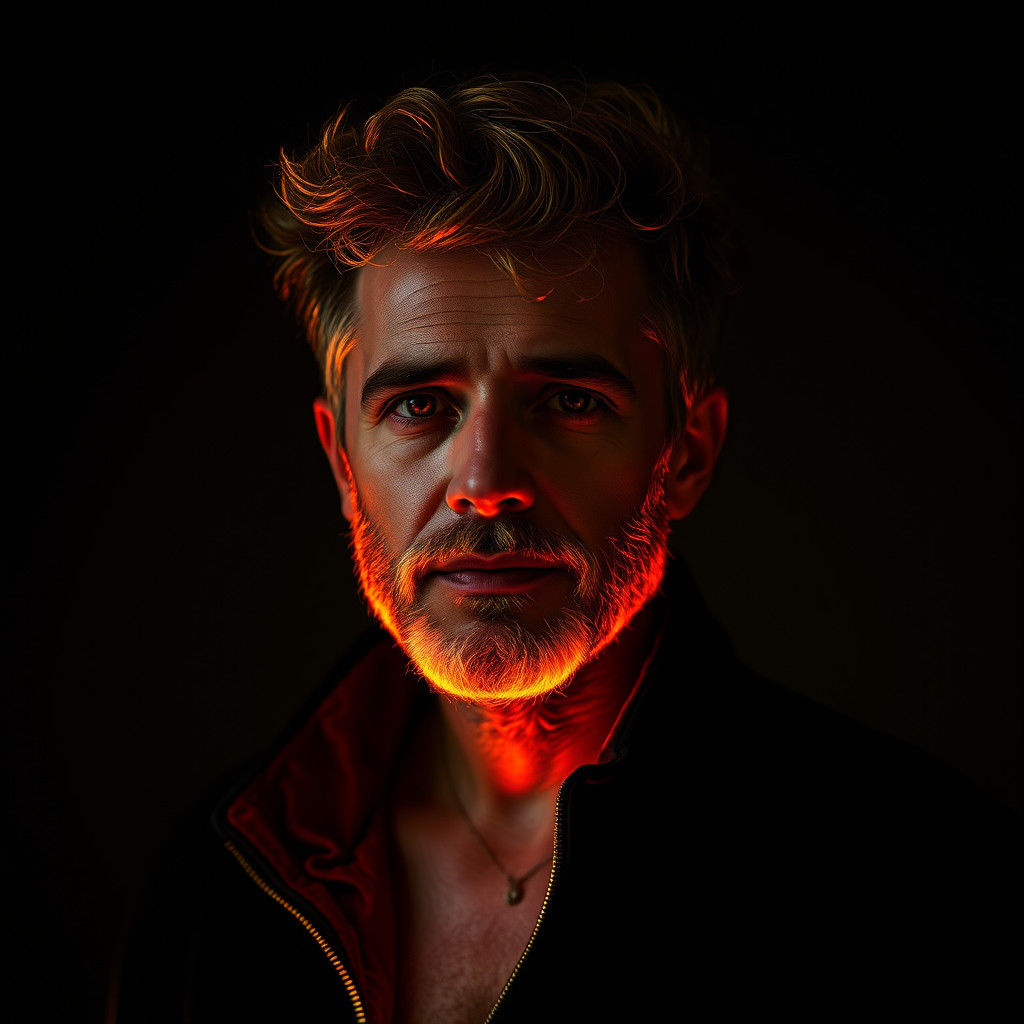 Glowing Pulse Point Portrait