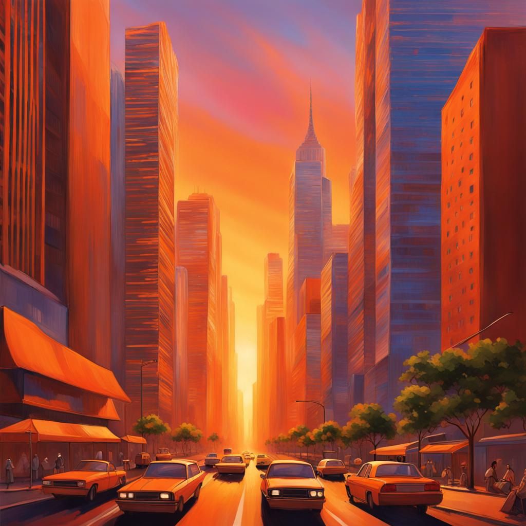 City of Orange: A Metropolis in Citrus Hues