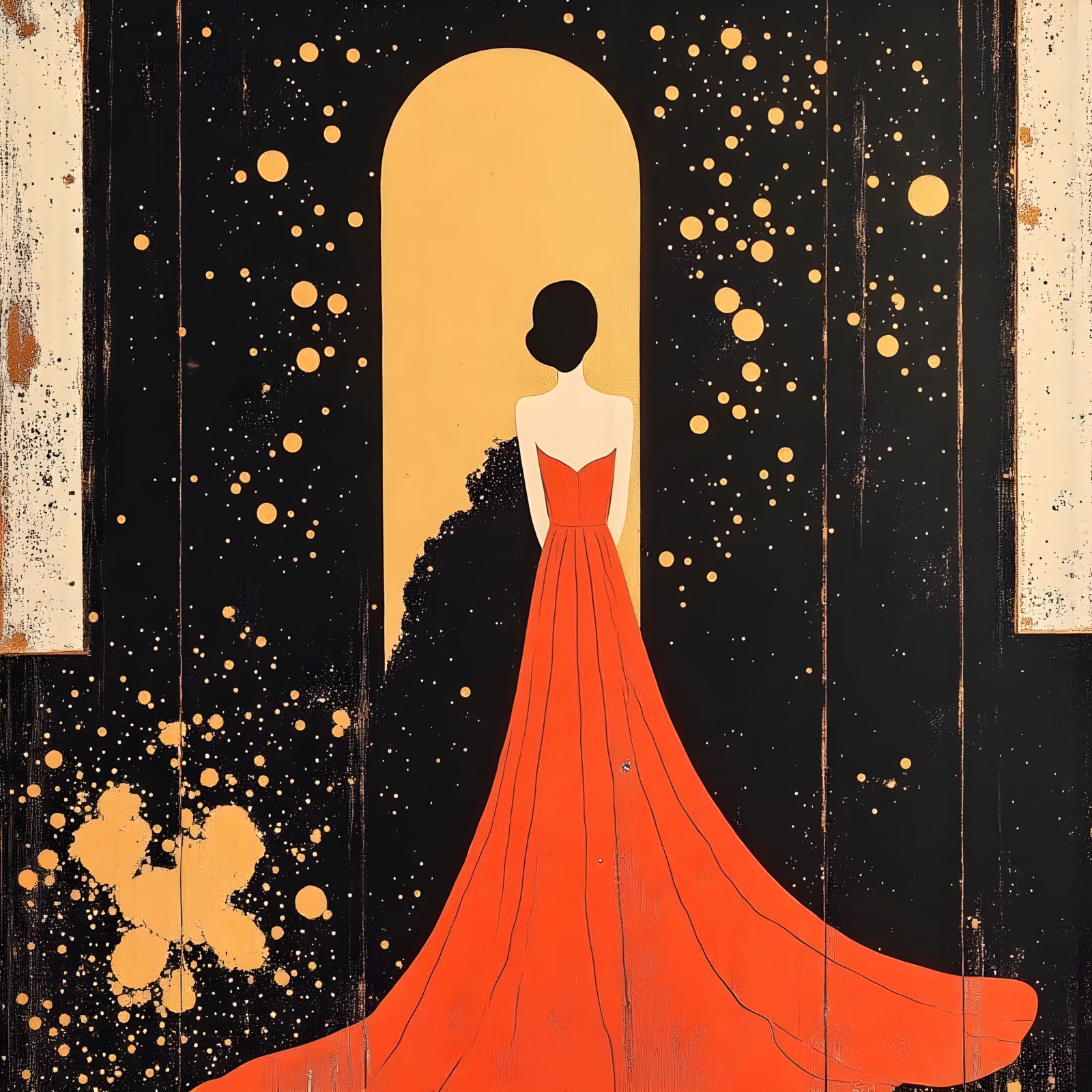 Ethereal Lady in Regal Attire