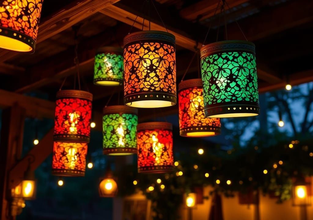 Enchanting Tin Can Lanterns with Ethereal Glow