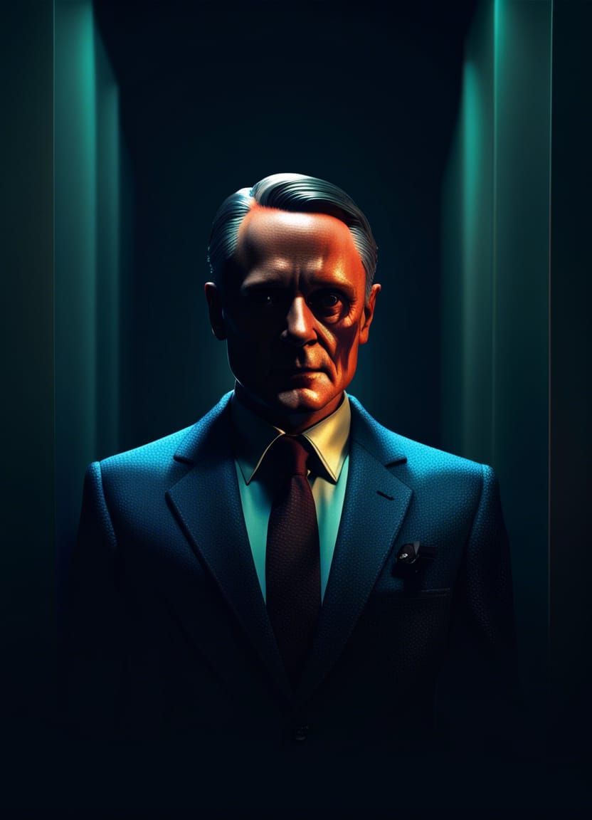 Mr. Rogers as Hannibal Lecter in 8K Resolution