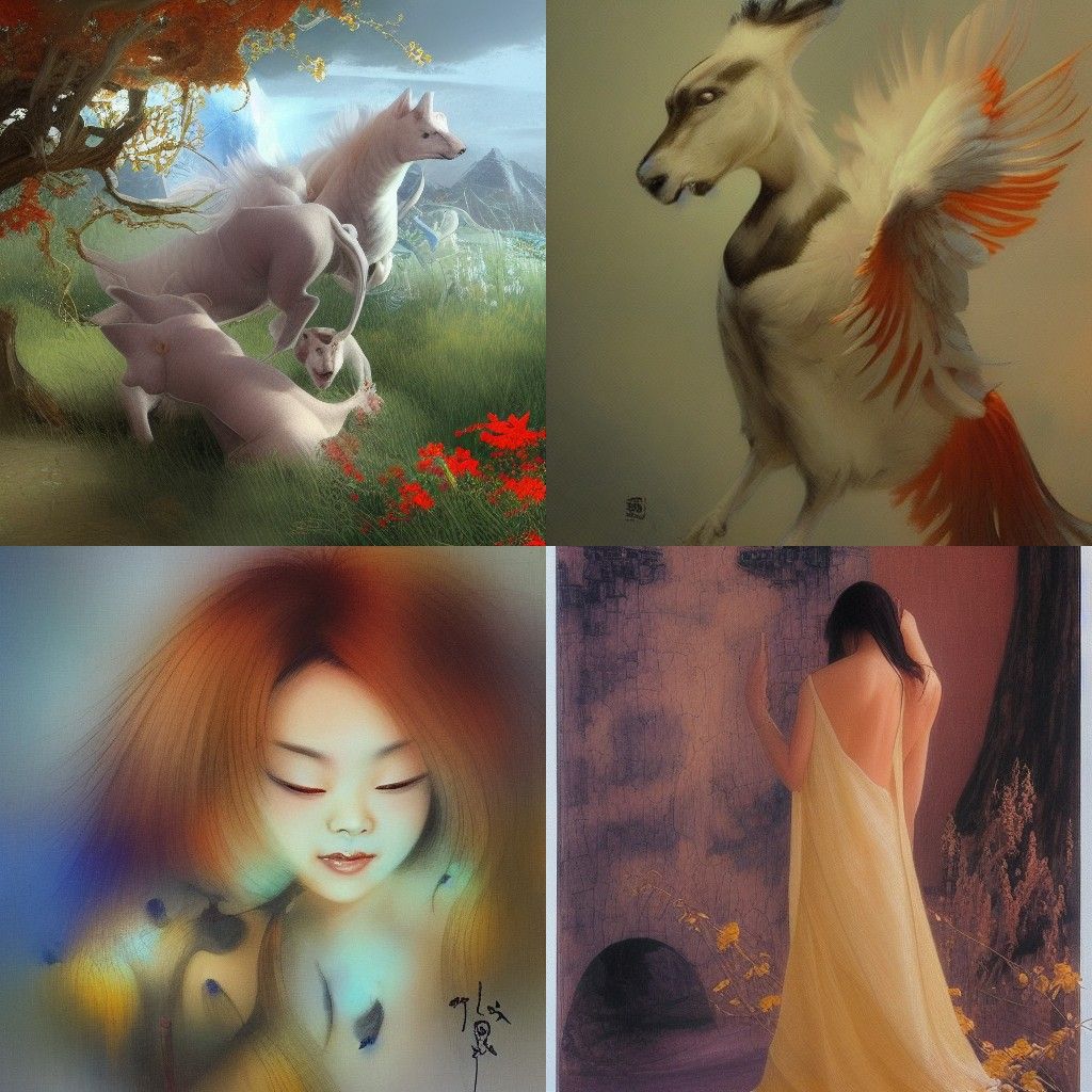 Artwork in the Style of Yichuan Li