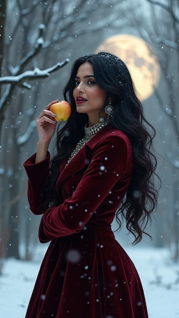 Hyper Realistic Portrait of Deepika Padukone in Winter Wonde...