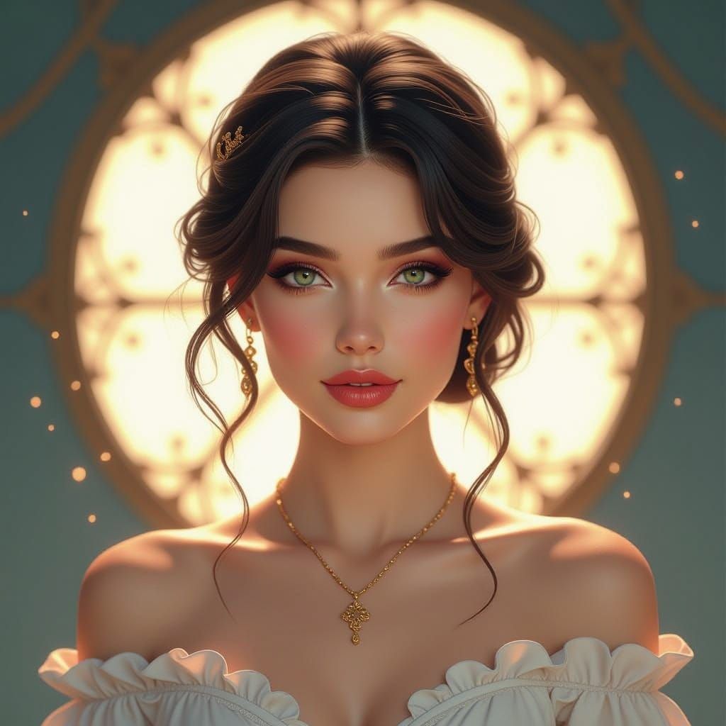 Concept Art Portrait of True Beauty in Dynamic Lighting