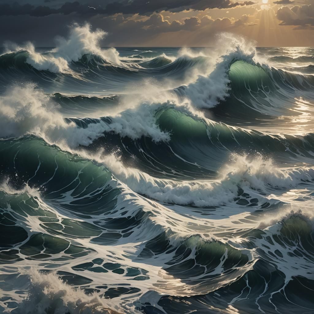 Dramatic Face with Side Lighting in Splash Art Style