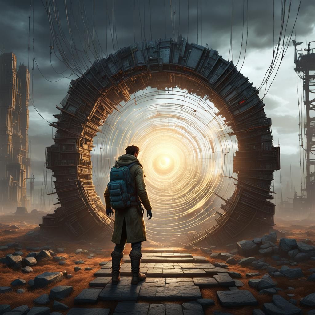 Post-Apocalyptic Scientist Enters Dimensional Portal